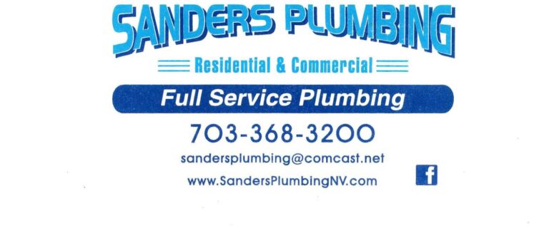 Sanders Plumbing Plumbers Manassas VA 768x320