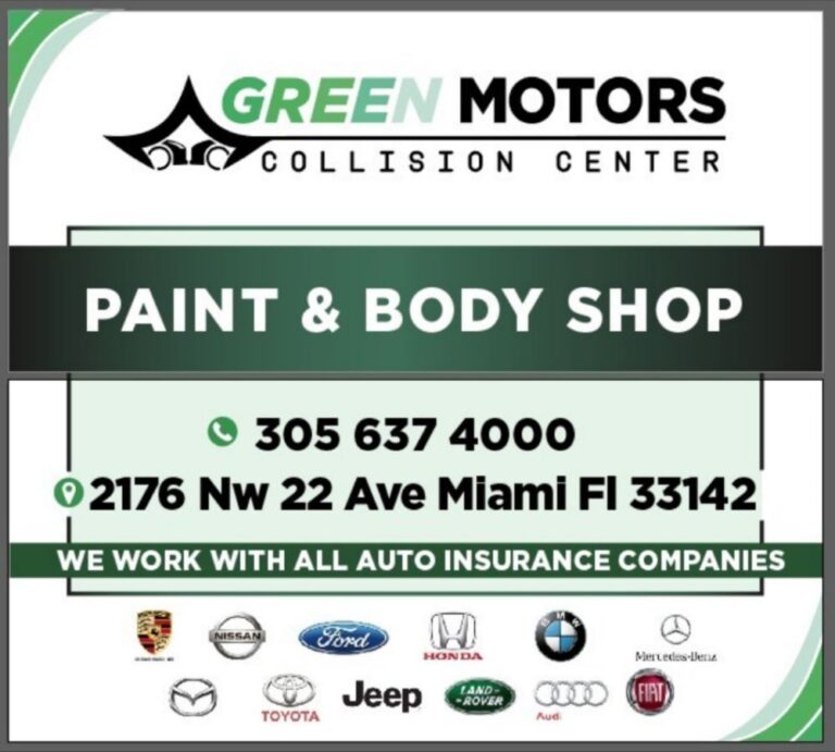 Green Motors Auto Repairs Miami FL 768x691